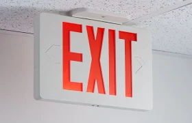 Industrial Exit signs
